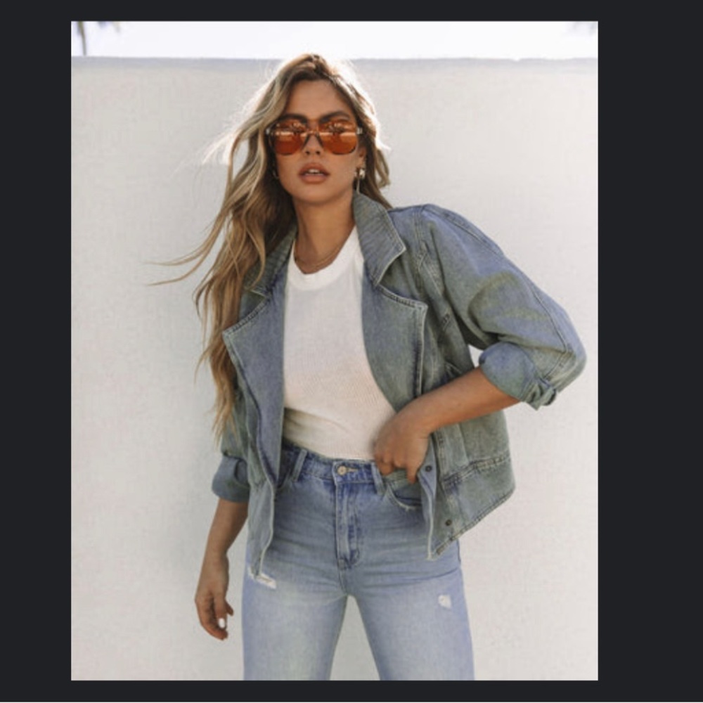 Moto Denim Jacket